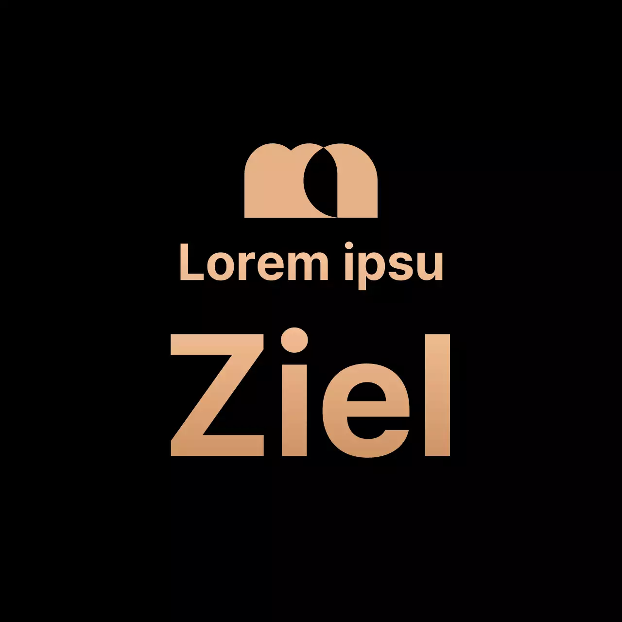 Bewerben Sie Ihre Auszeichnungen mit einem Logo und Text in Gold und Schwarz