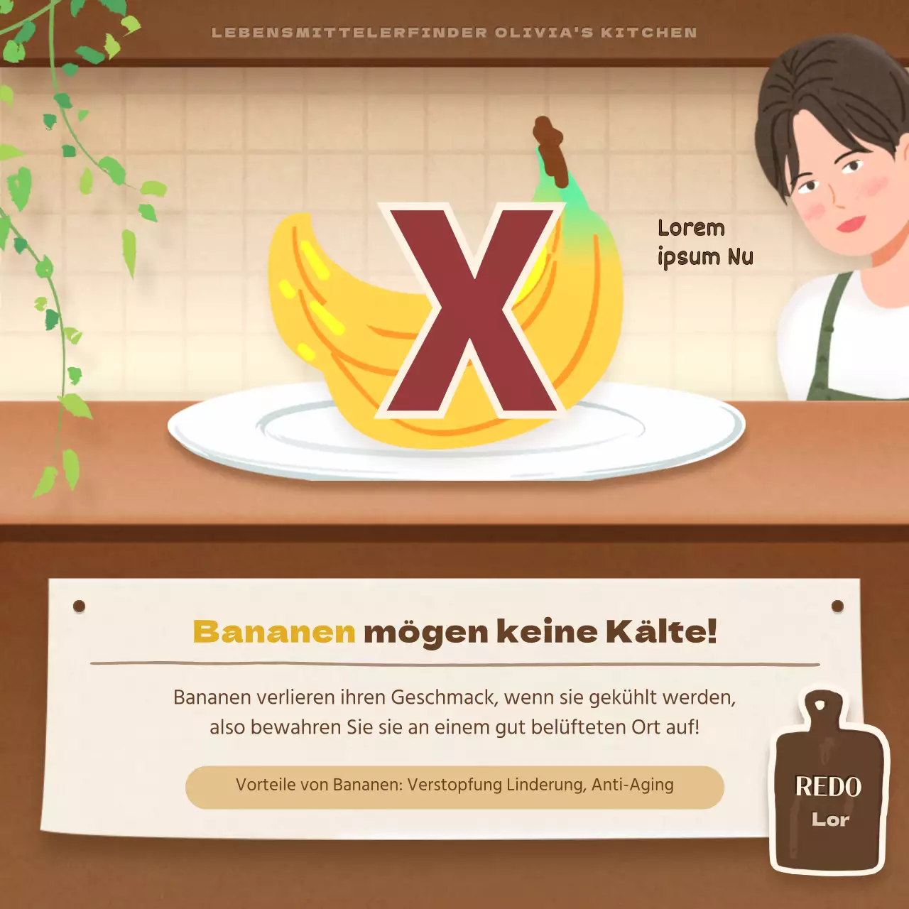 Quiz über das braune, emotionale Illustrationskonzept des Overkills