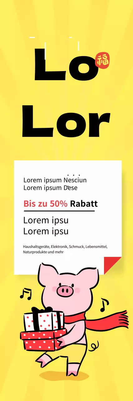 Viel Spaß mit dem Schwein