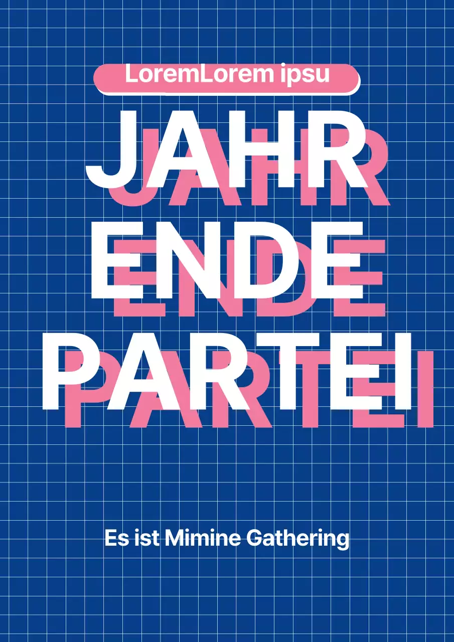 Förderung einer sauberen, pink-blauen, gut sichtbaren Begrüßung der Erstsemester