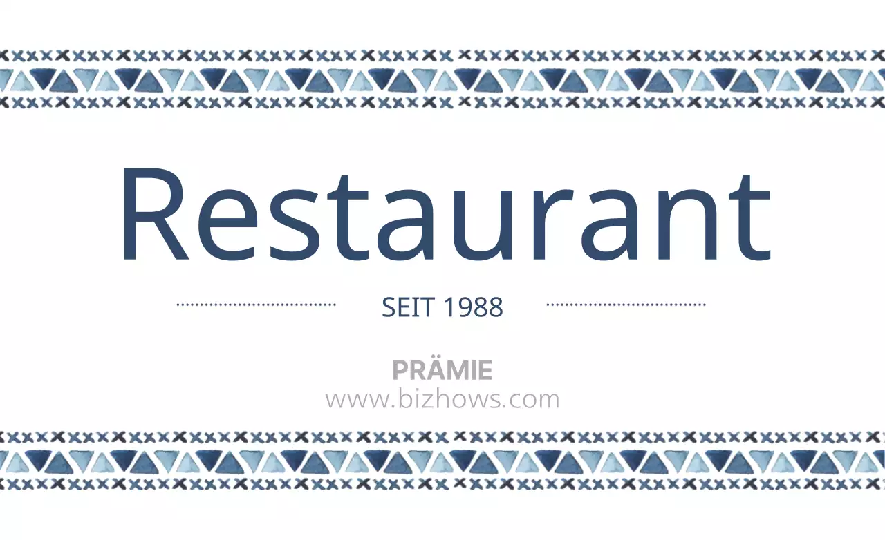 Restaurant-Aufkleber