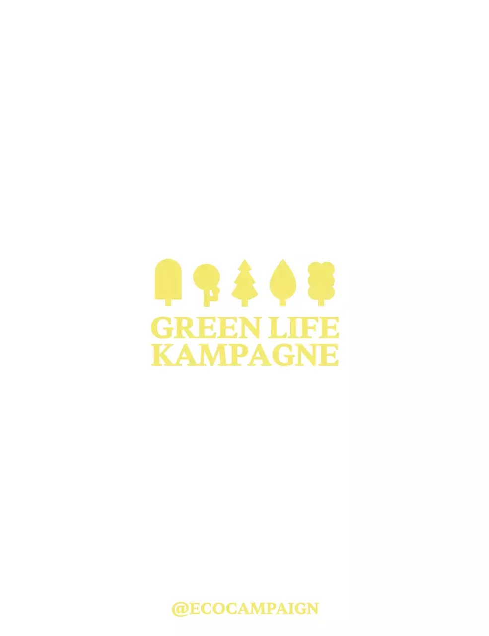 Einfache moderne Baum Illustration Konzept für Green Life Kampagne Förderung