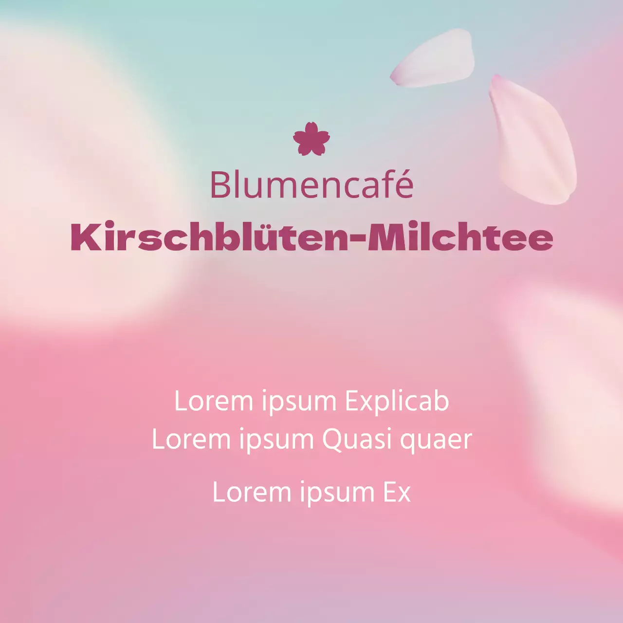 Kirschblüten-Milchtee