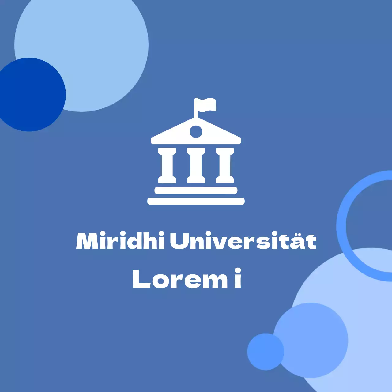 Balsaholz mit blauem Hintergrund und einem Logo, das die Schule darstellt.