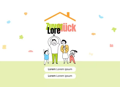 Pastellfarbene Familienillustrationen in einer Vielzahl von Farben Wohlfahrtszentrum