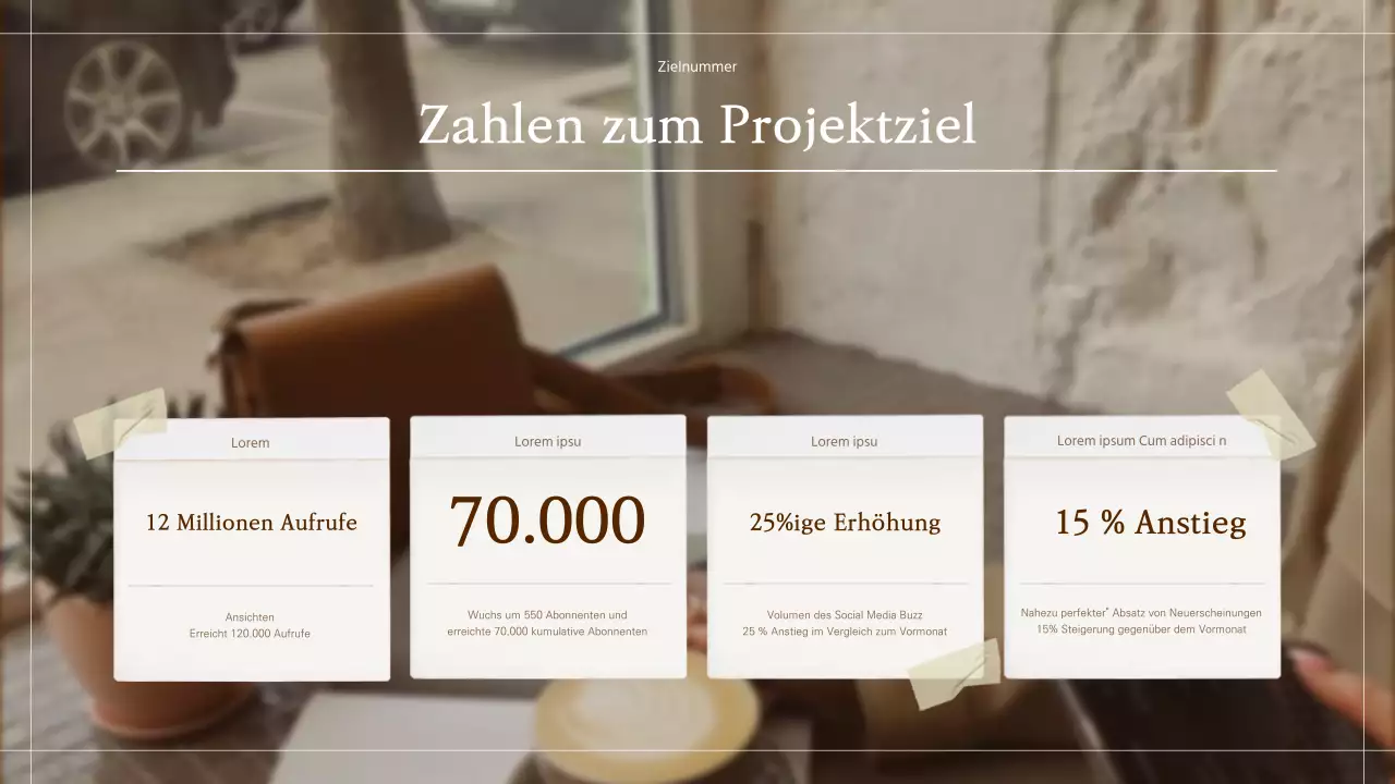 Album Scrapbooking Konzept Film Vorschlag in Beige Braun