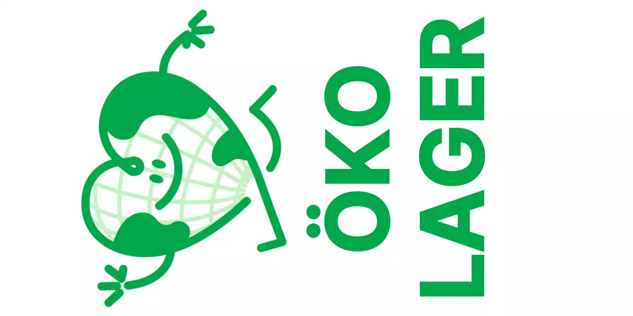 Werben Sie für ein umweltfreundliches Camp mit einer niedlichen herzförmigen Erdfigur in Grün.