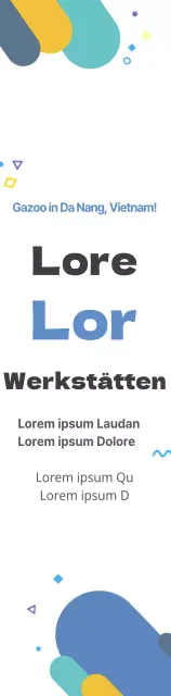 Ein sauberer und niedlicher Stil in Hellblau und Schwarz Workshop-Informationen für die zweite Jahreshälfte