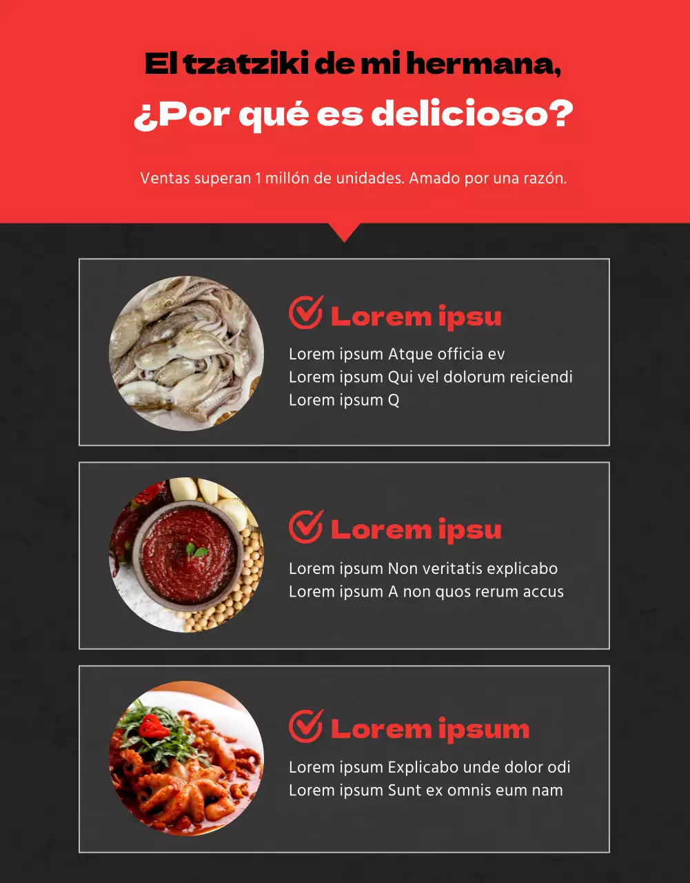 Un simple repaso a los congelados en negro y rojoPromoción de eventos