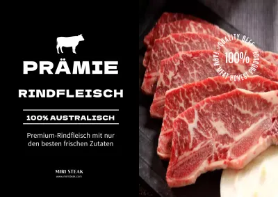 Schwarzes Foto Rippen Lebensmittel-Etikett