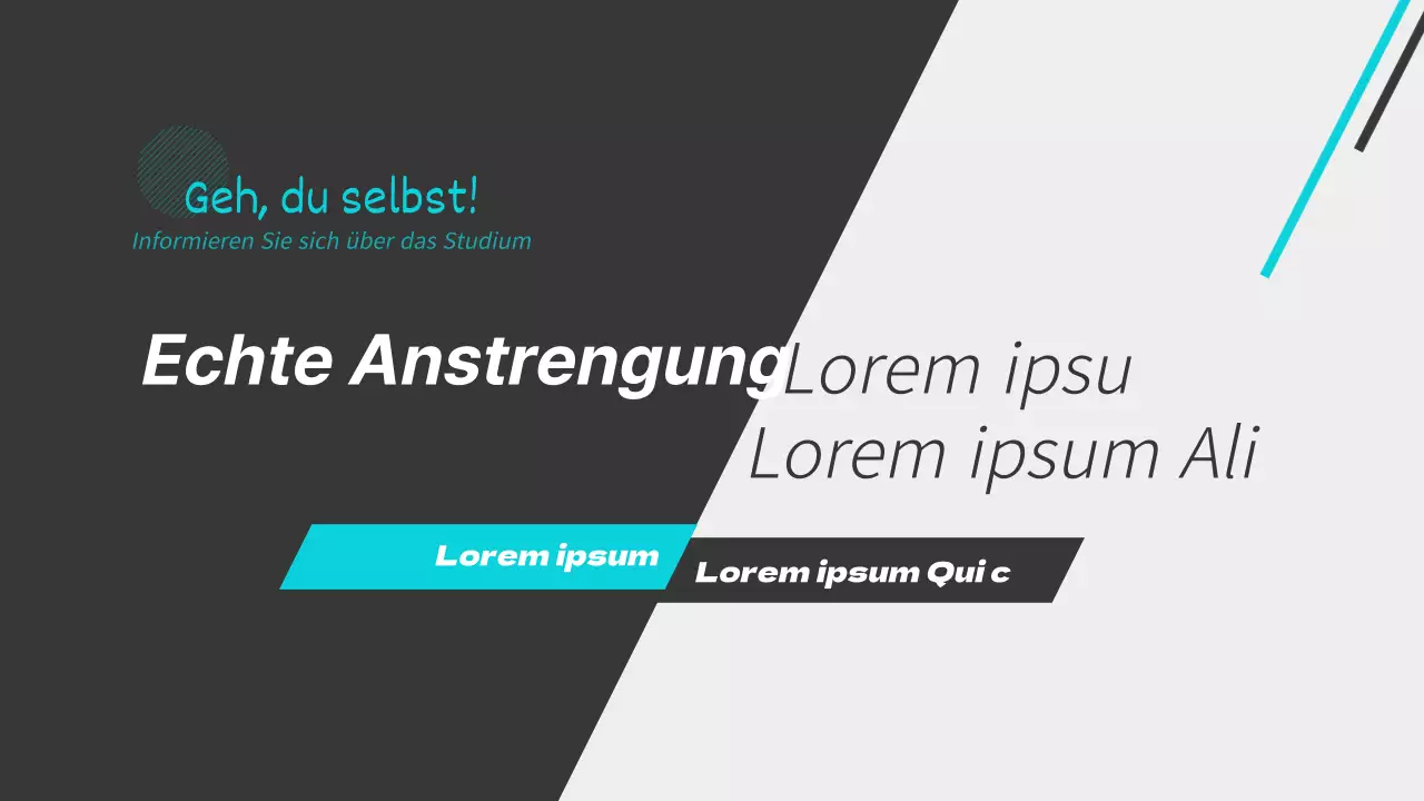 Ein einfaches, schwarz-weißes Studiengeheimnis erklärt