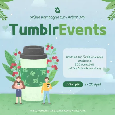 Arbor Day Cafe tumblr mit niedlichen IllustrationenEvents