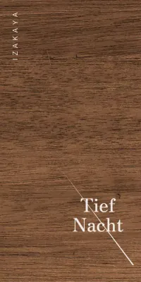 Izakaya-Design mit hellgrauen Kanji und diagonalen Linien