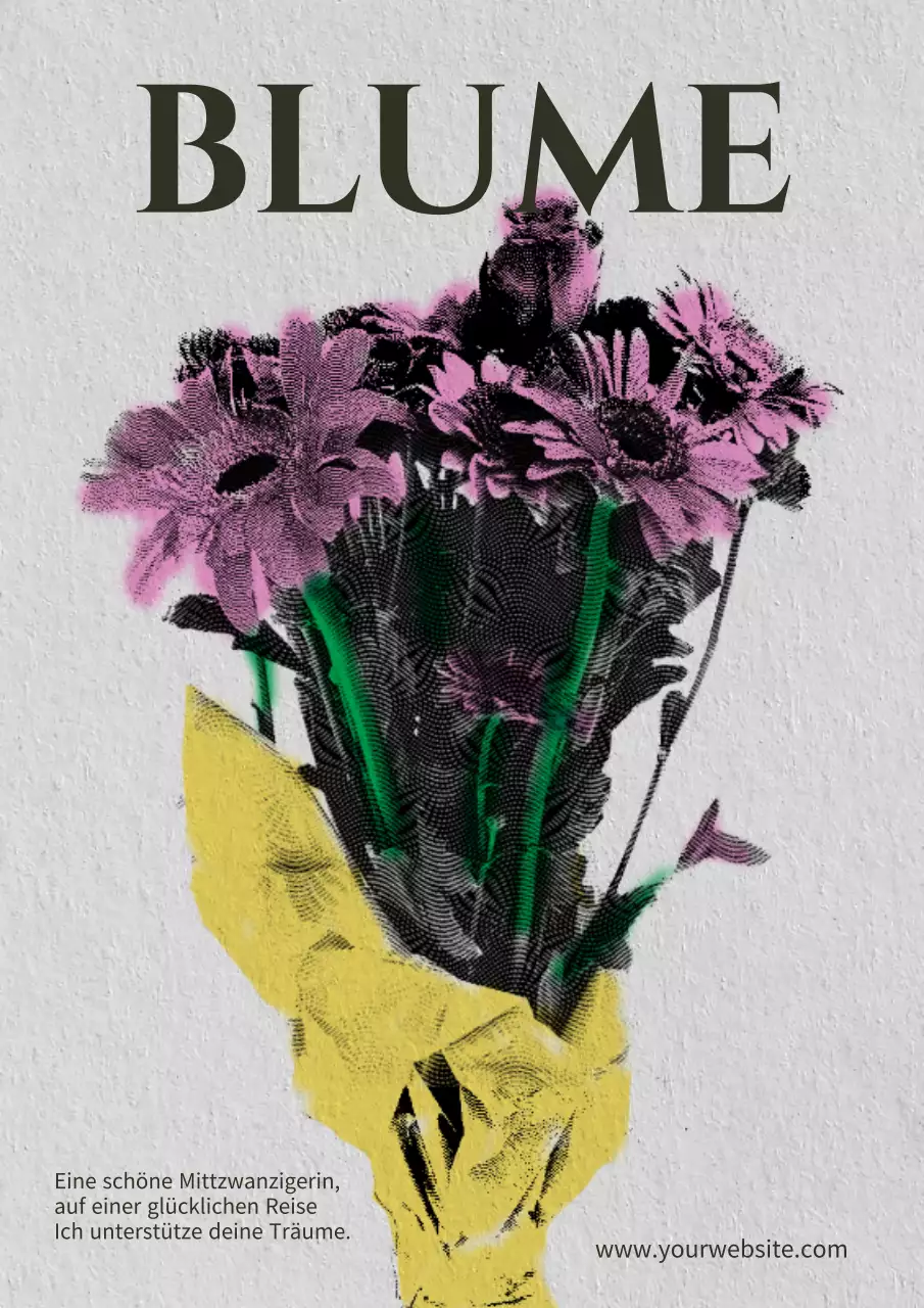 Ein Vintage-Bouquet in Rosa und Beige zur Feier des Erwachsenwerdens