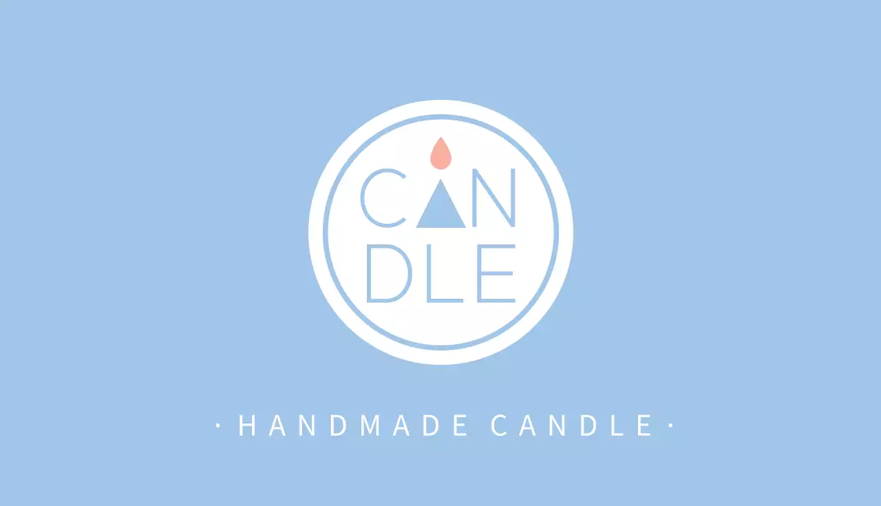 白 シンプル キャンドル 名刺