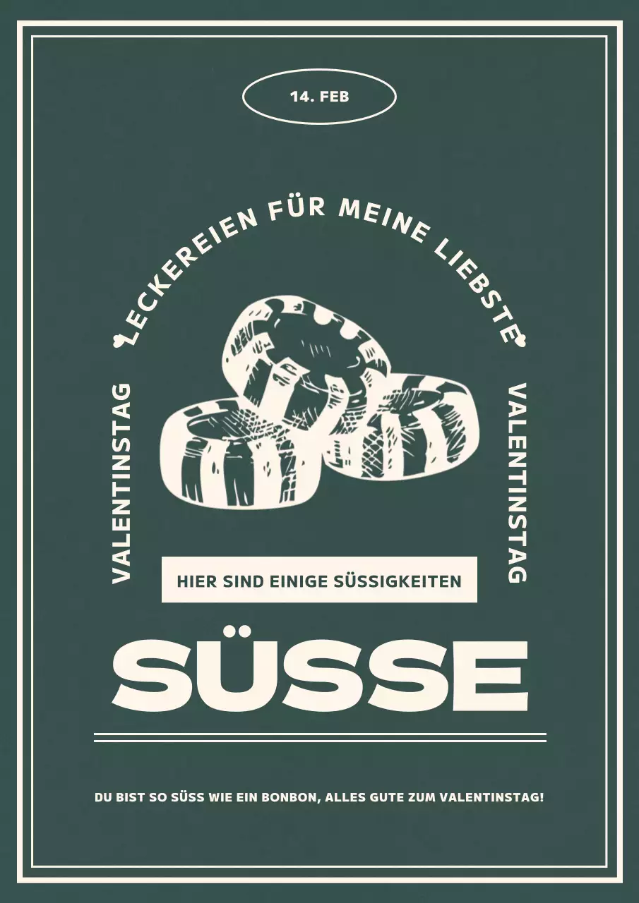 Weißer Tag in Grün und Beige