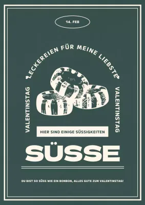 Weißer Tag in Grün und Beige