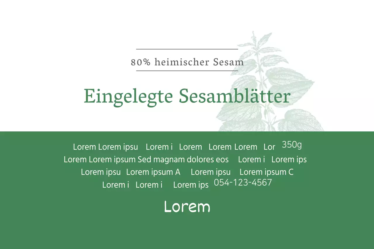 eingelegte Sesamblätter
