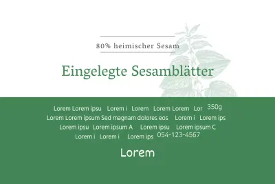 eingelegte Sesamblätter