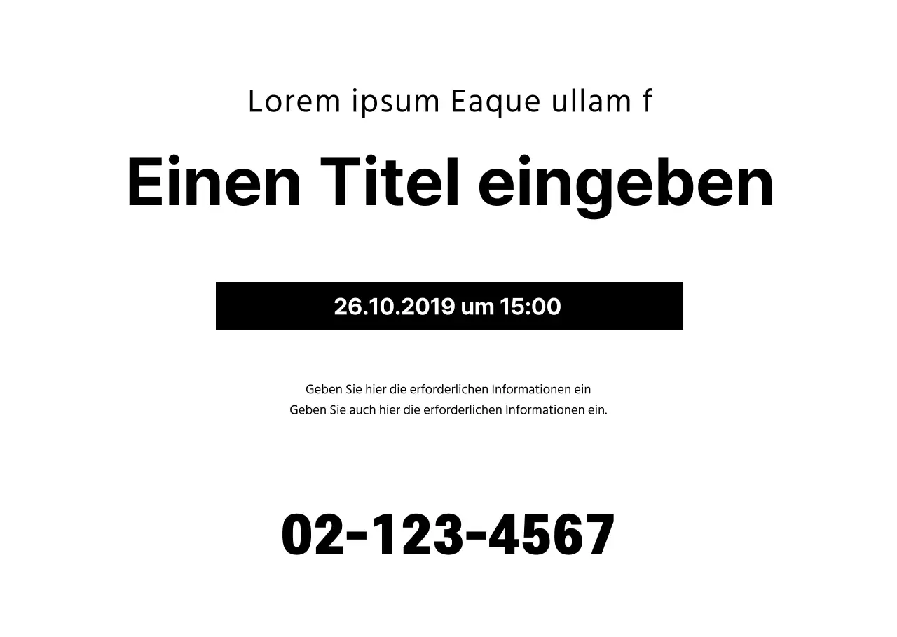 Einfache Transparenz des Titeltextes