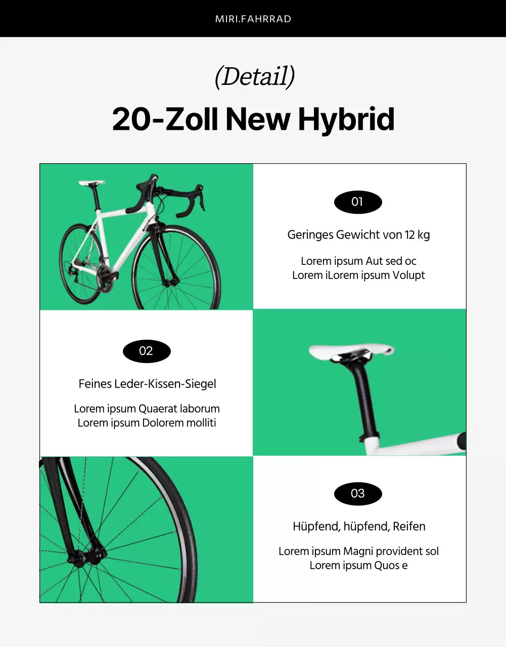 Fahrradveranstaltung mit grauem Hintergrund und klaren Linien