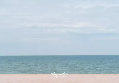 Touristische Souvenirs mit echten Fotos von emotionalen Sonnenuntergängen und grünen Feldern