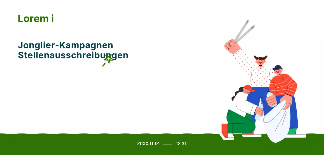 Ein Kampagnencover mit einer geschmackvollen Illustration