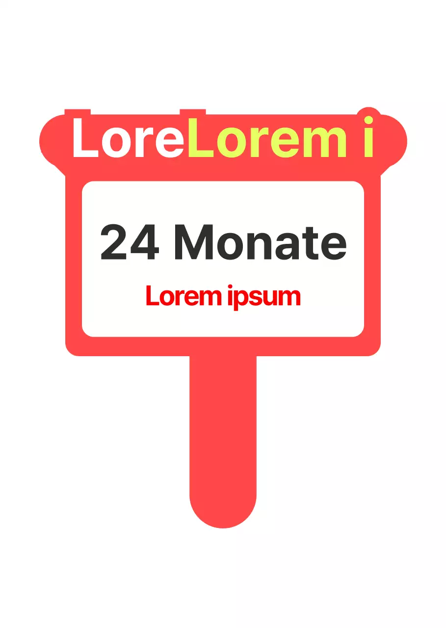 Home Shopping Live-Event-Schild in rot