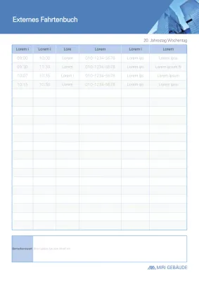 Blue Tone External Vehicle Management Leader Building Commercial Vehicle Management Security Office