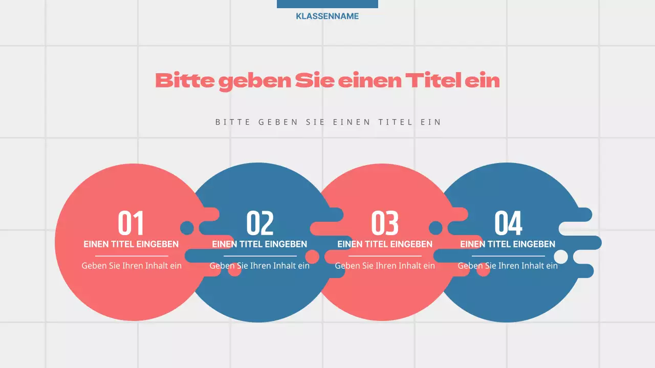 Eine sensorische Agenda in Rot und Blau