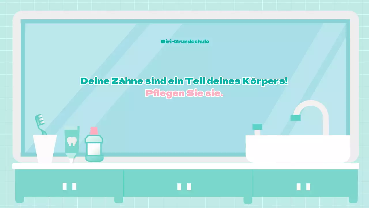 Mint Niedliches Kind IllustrationZahnärztliche Gesundheitserziehung