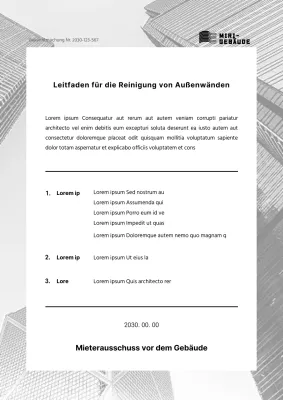 Eine einfache Ankündigung in Schwarz und Weiß mit einer coolen Ausstrahlung