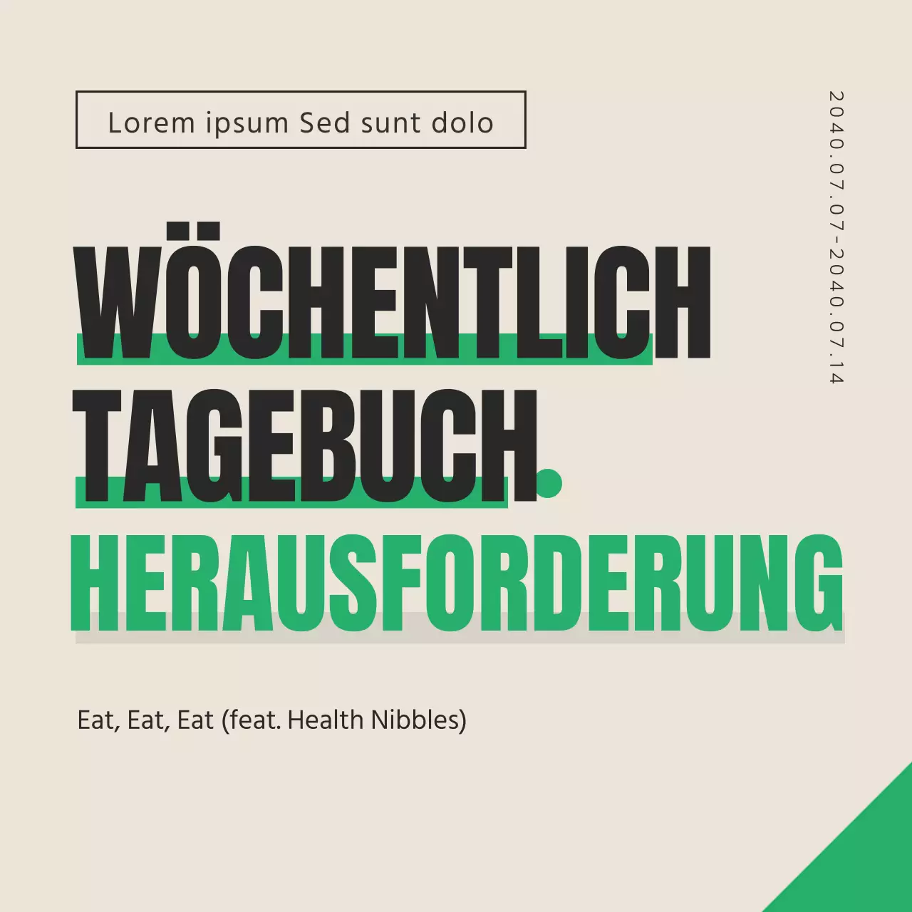 Grünes und sauberes Blog-Tagebuch Challenge