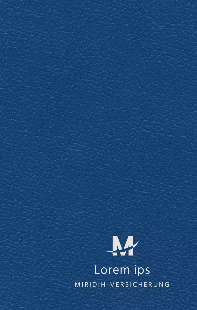 Firmentagebuch mit dem Logo der Versicherungsgesellschaft