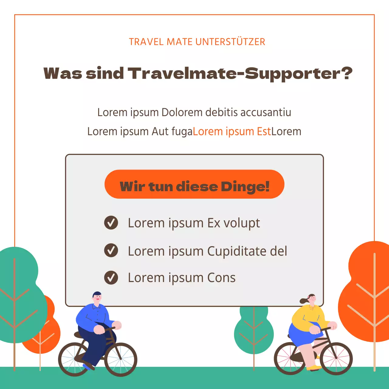 Ein minimalistischer Reiseführer für Fans von Orange und Blau