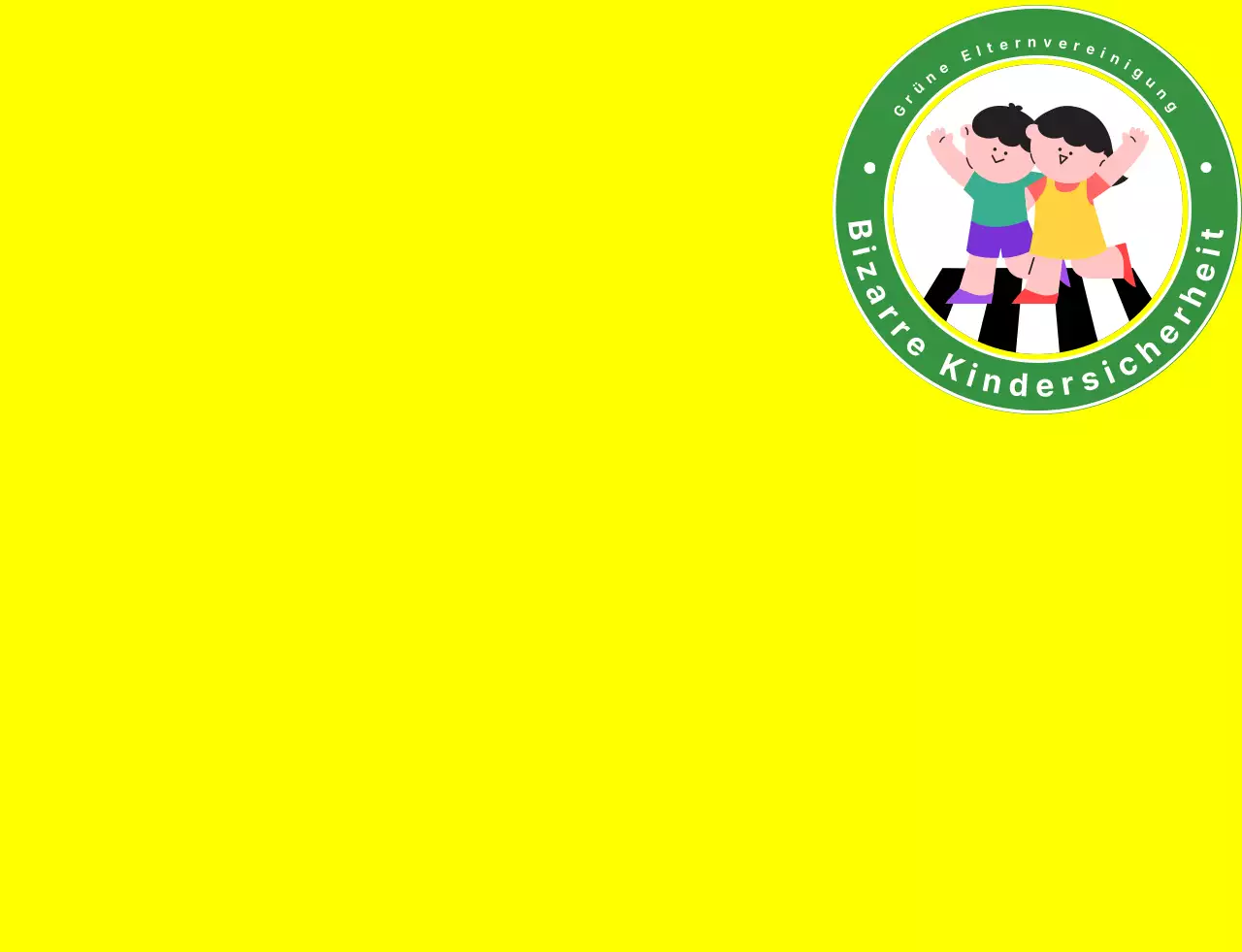 Elternweste mit grünem und farbig illustriertem grünem Logo der Elternvereinigung