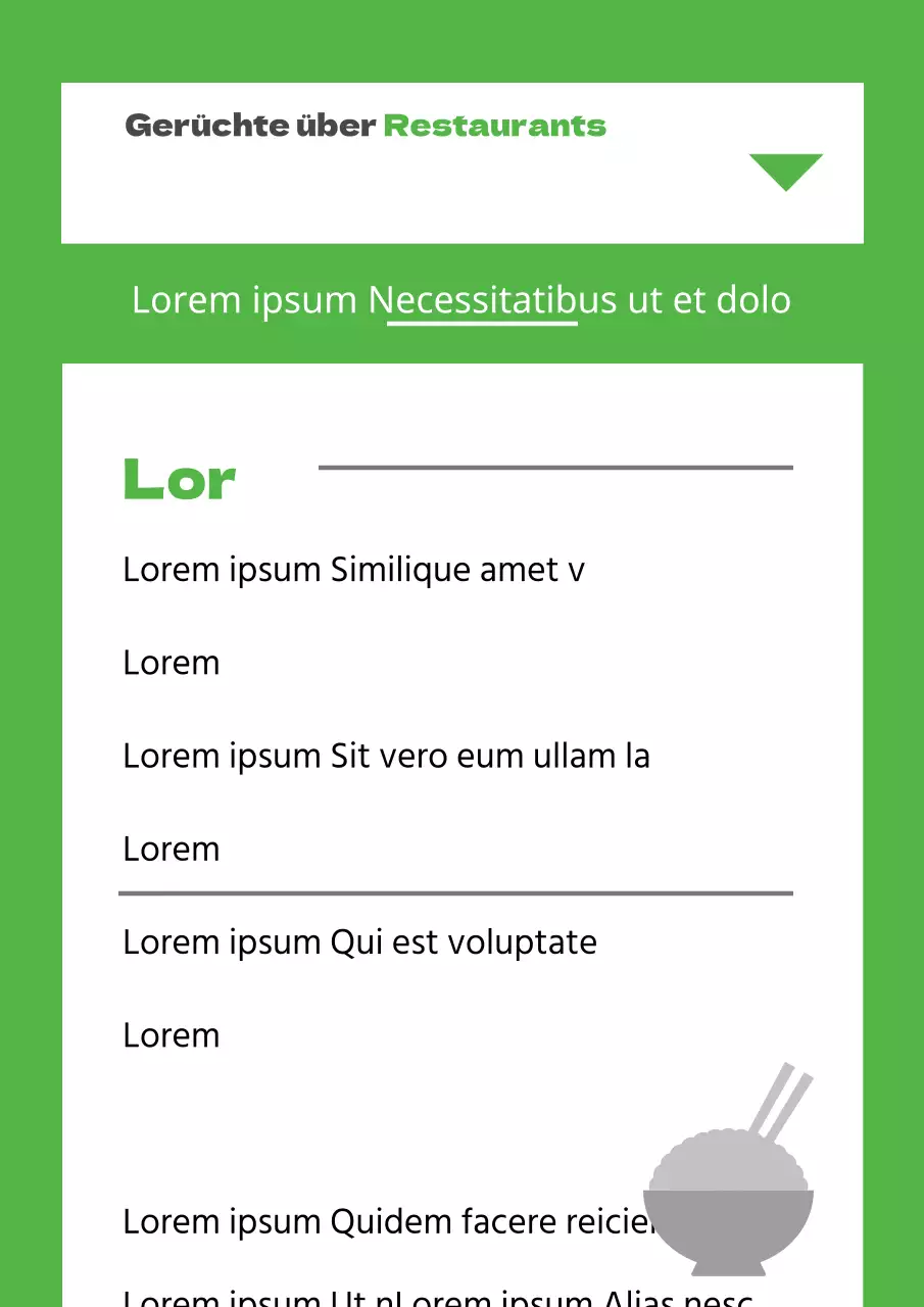 Was man essen sollte