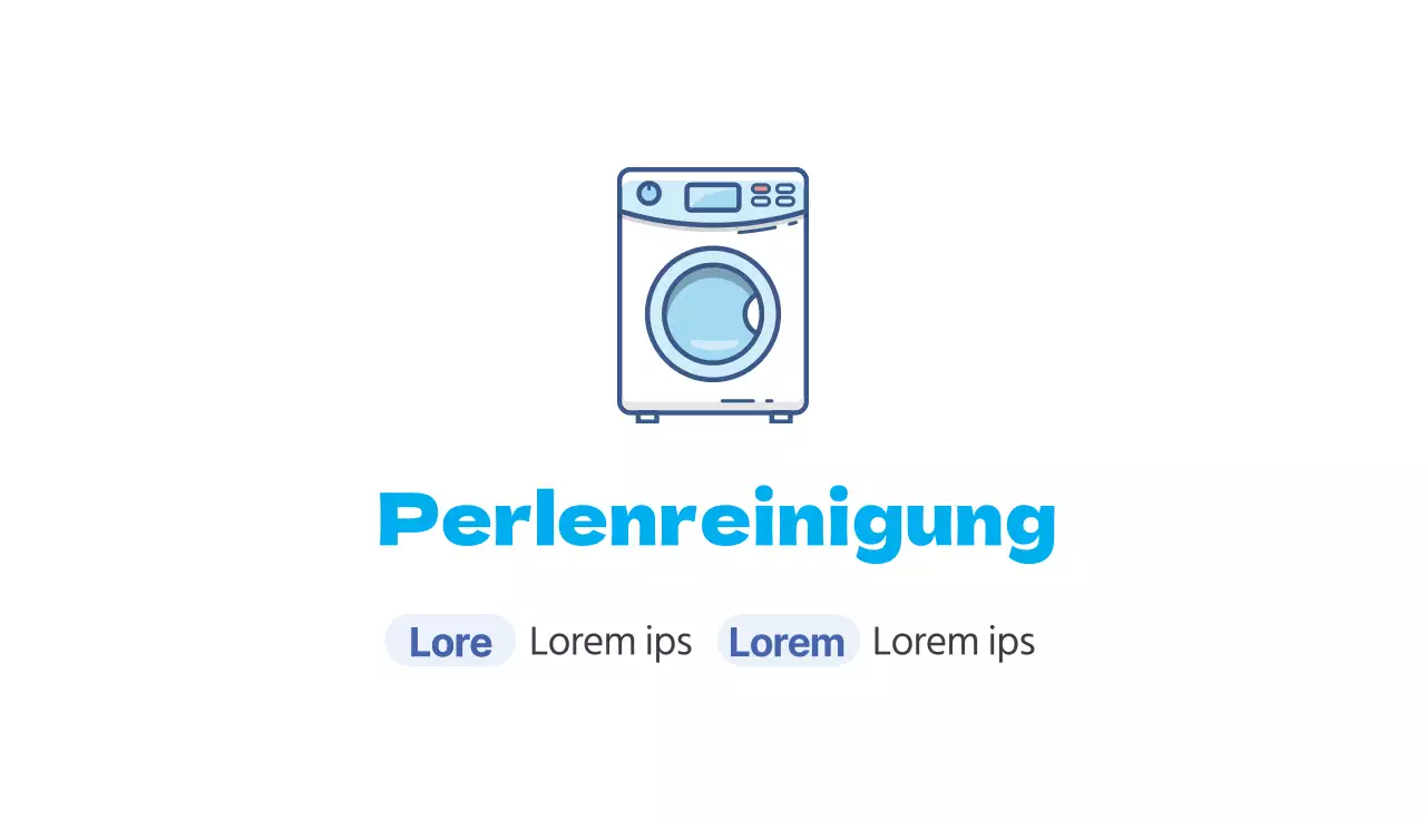 Himmel Illustration Wäscherei Visitenkarte