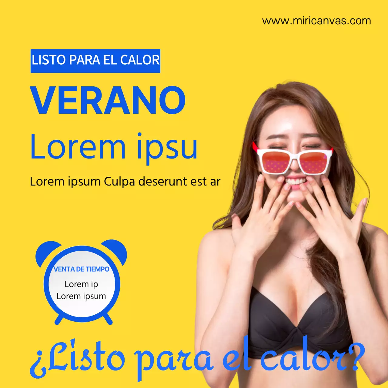 Cestería de verano amarilla Evento de lanzamiento de nuevos productos Timesale