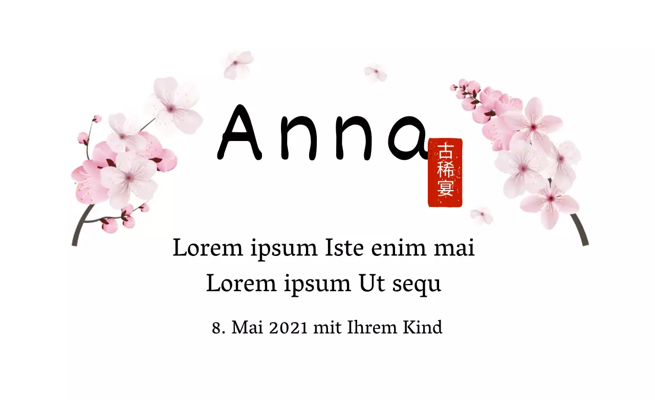 Weißer illustrierter Schriftzug hervorgehoben Traditionelles einfaches Dankeschön-Etikett