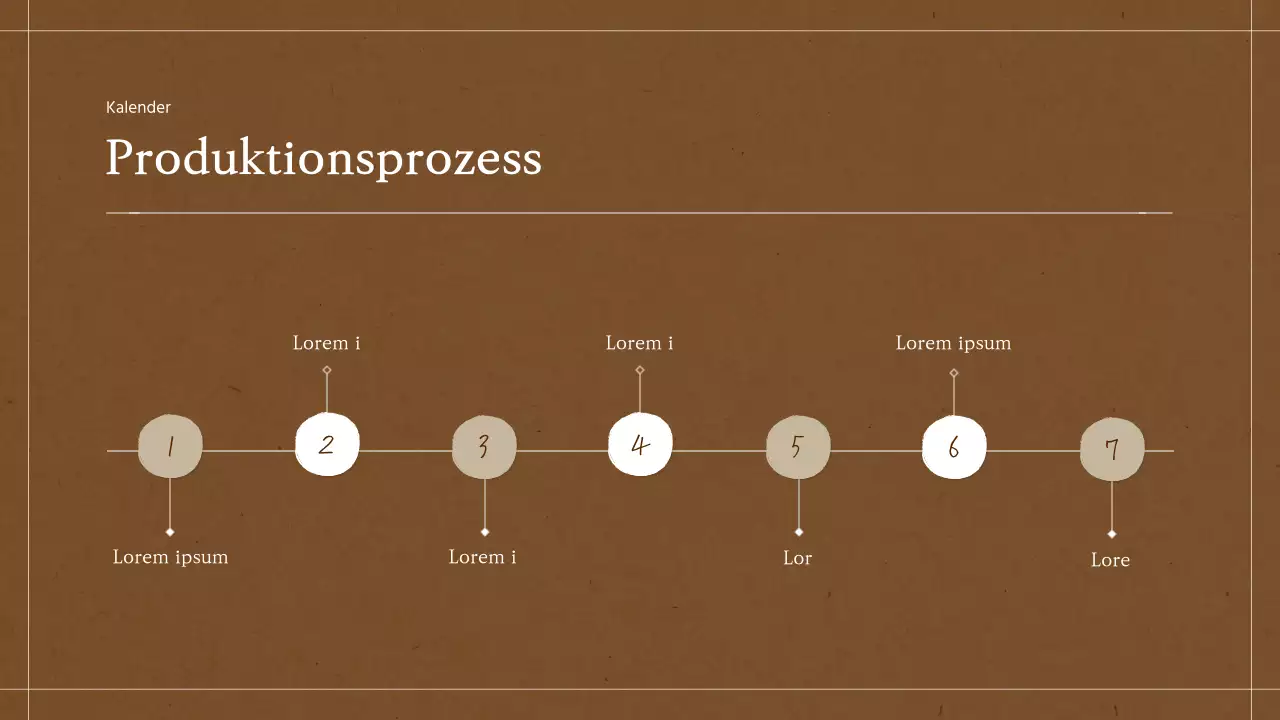 Album Scrapbooking Konzept Film Vorschlag in Beige Braun