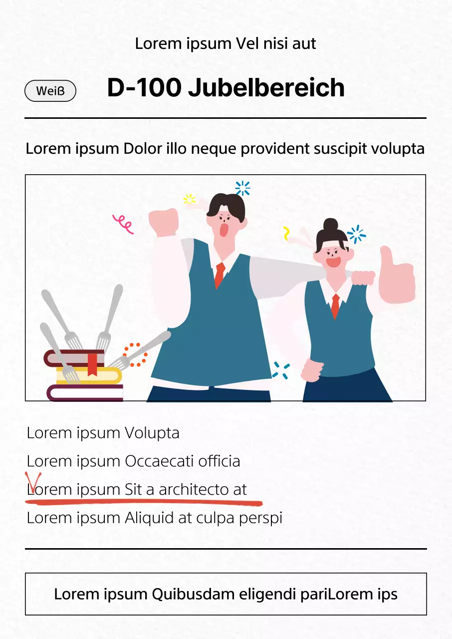 SATs-Jubelposter mit Prüfungspapierkonzept