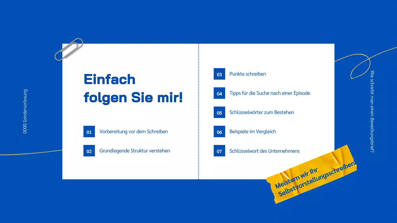 Notizblock mit blauem Hintergrund Lehrt Sie, wie man ein Anschreiben schreibt