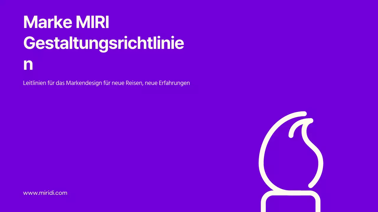 Markenrichtlinien mit klaren Textakzenten in Lila und Zitrone