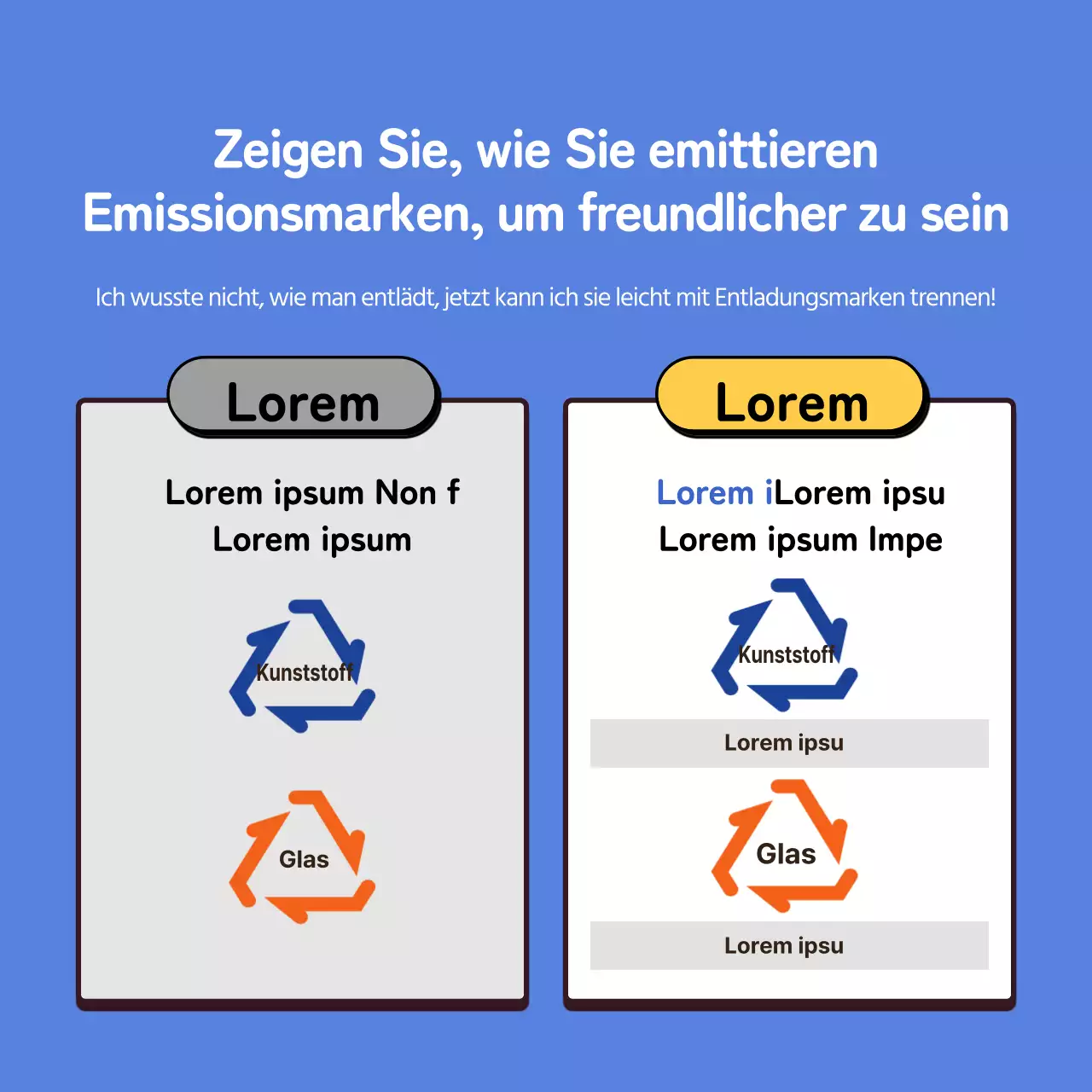 Ein einfacher Leitfaden für Recycling in Blau