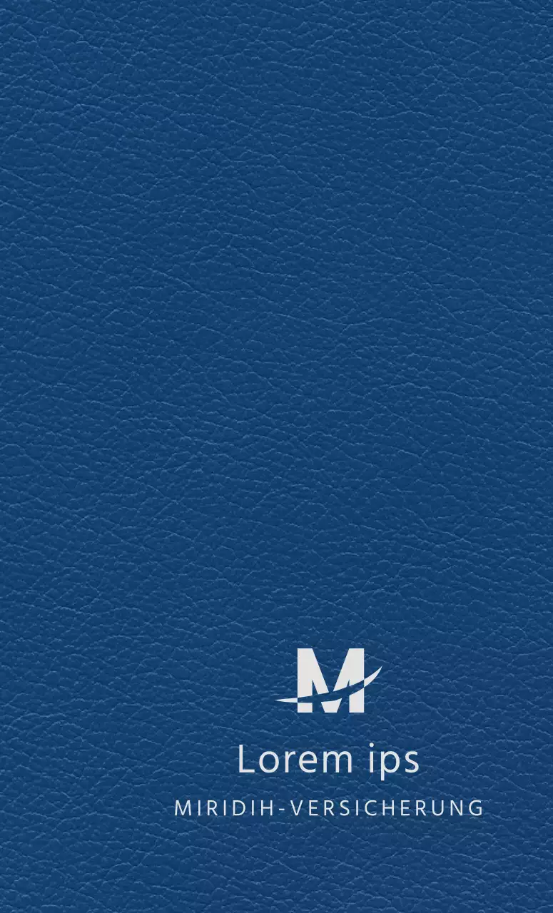 Firmentagebuch mit dem Logo der Versicherungsgesellschaft