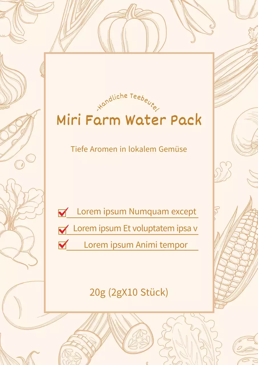 Werben Sie für Ihren umweltfreundlichen Bauernhof in Beige und Schick