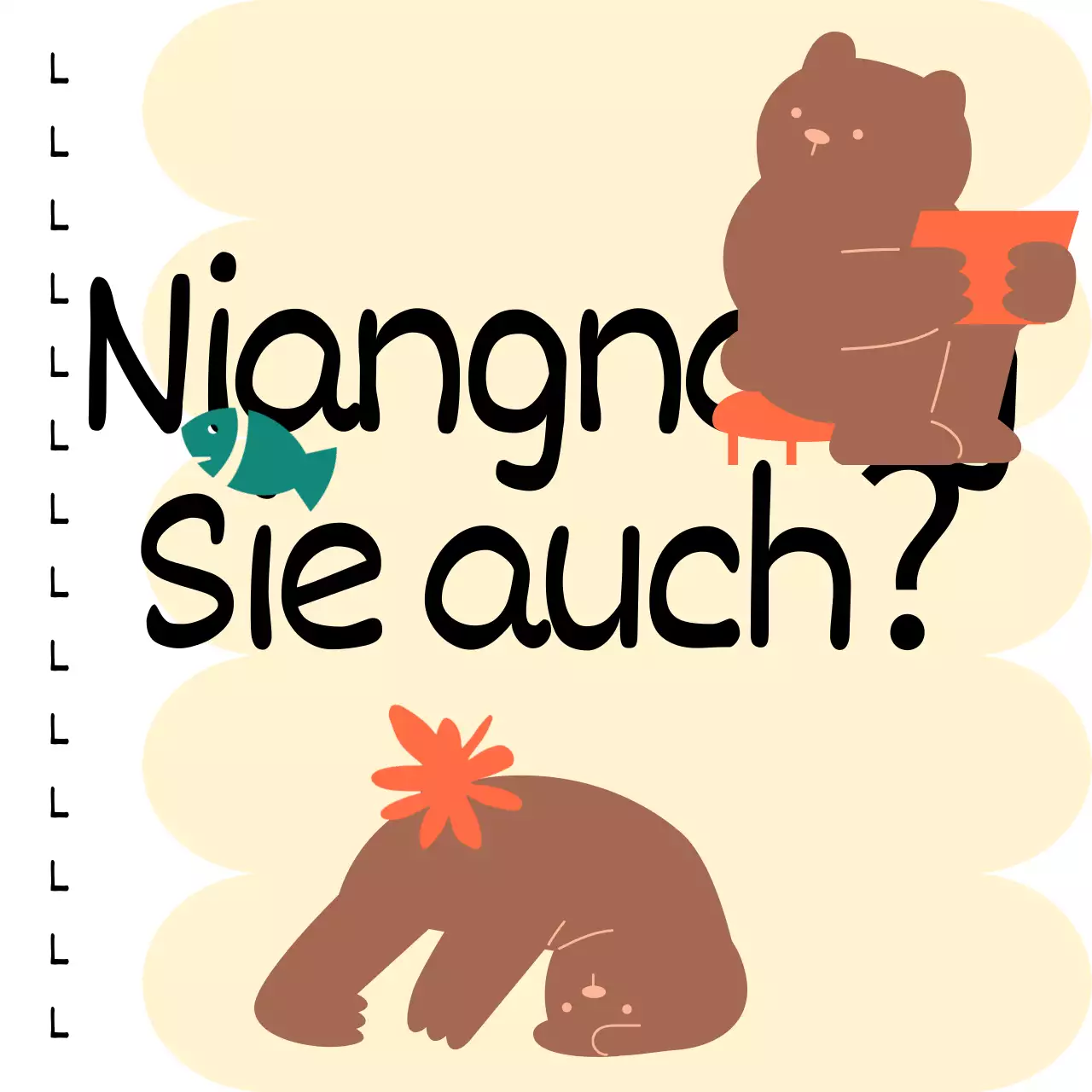 Brown und Yellow's liebenswerte Katzensprachgeschichte