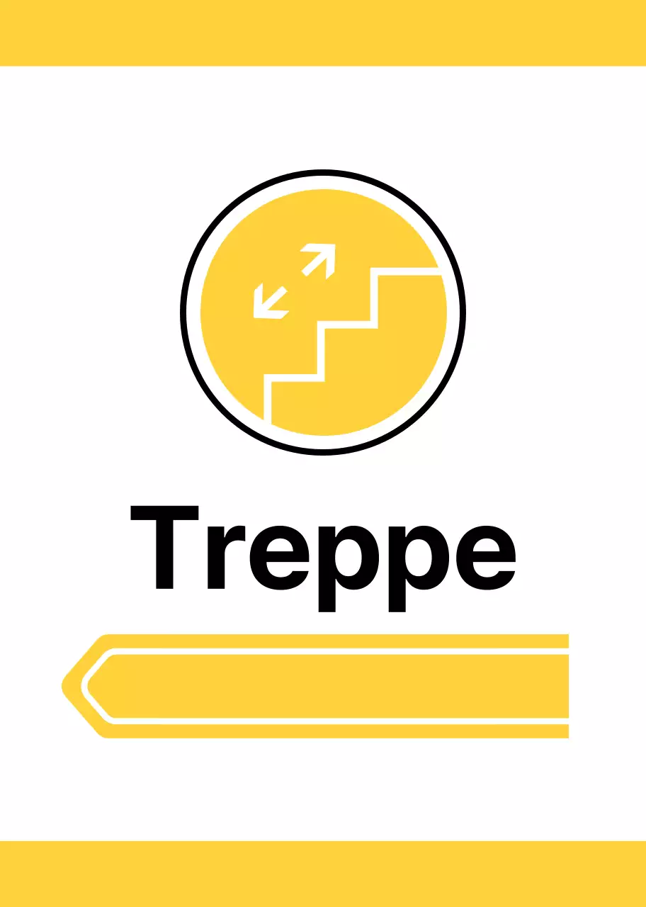 Zur Standortbestimmung mit einfachen gelben und grünen Piktogrammen