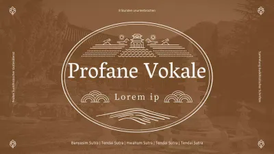 Buddhistische Atmosphäre Miniaturansicht in Braun